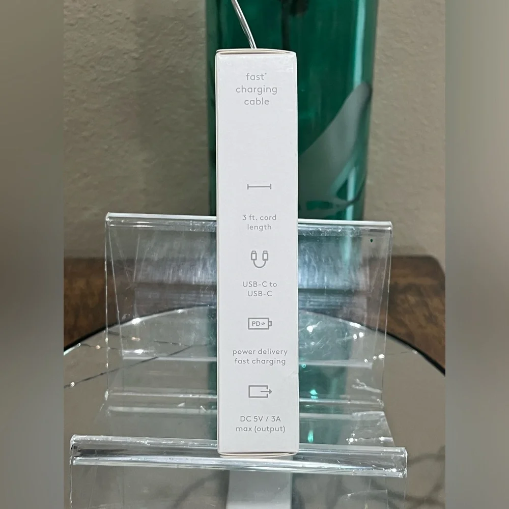 heyday USB-C to USB-C Fast Charging Cable, new!